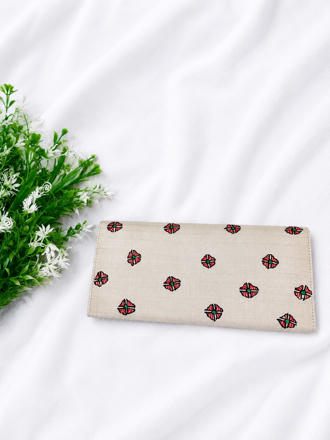 Traditional Madhubani Hand-painted Long Wallet & Clutch – Dual Design
