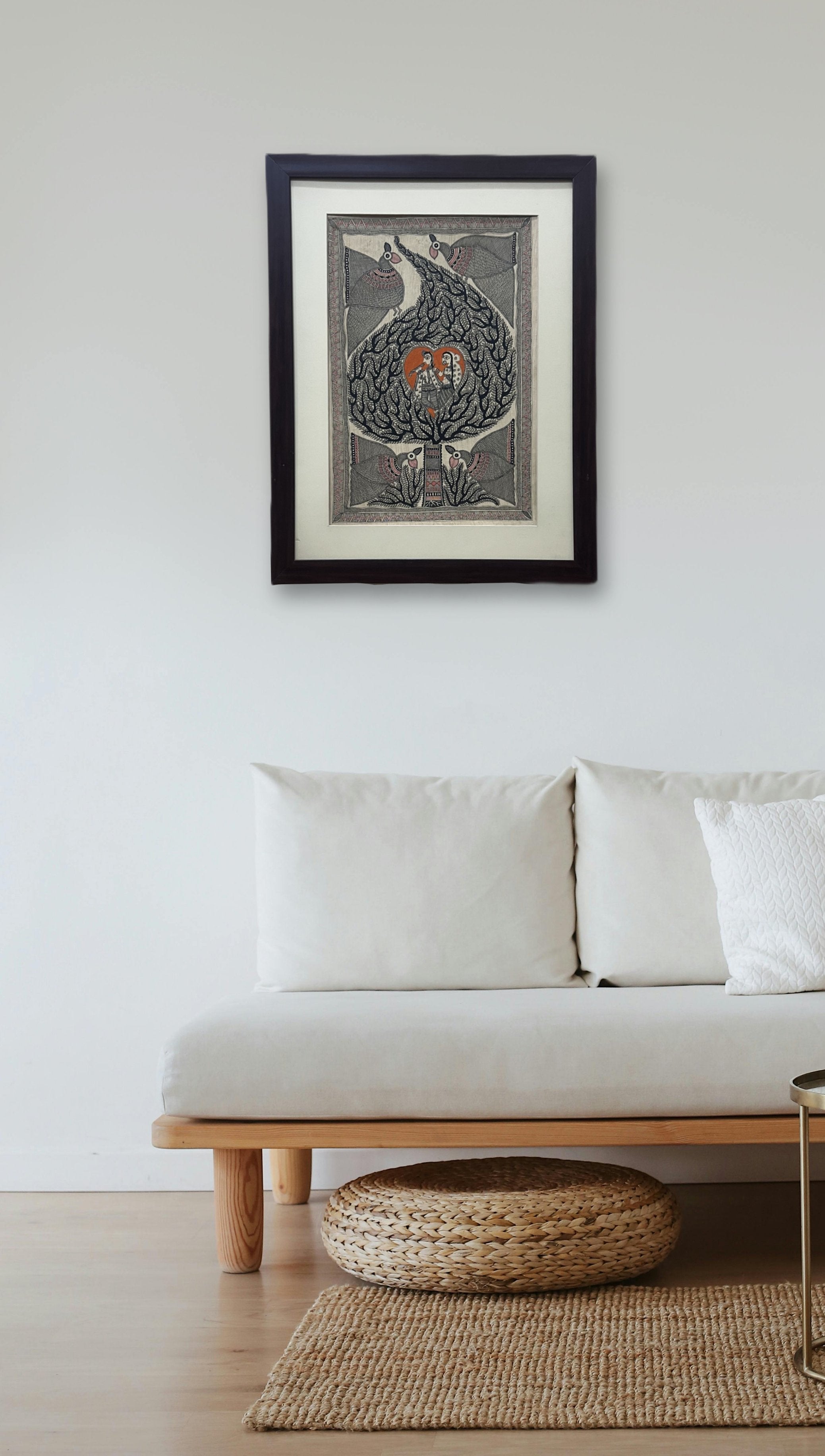 Handpainted Madhubani Painting on Handmade Paper