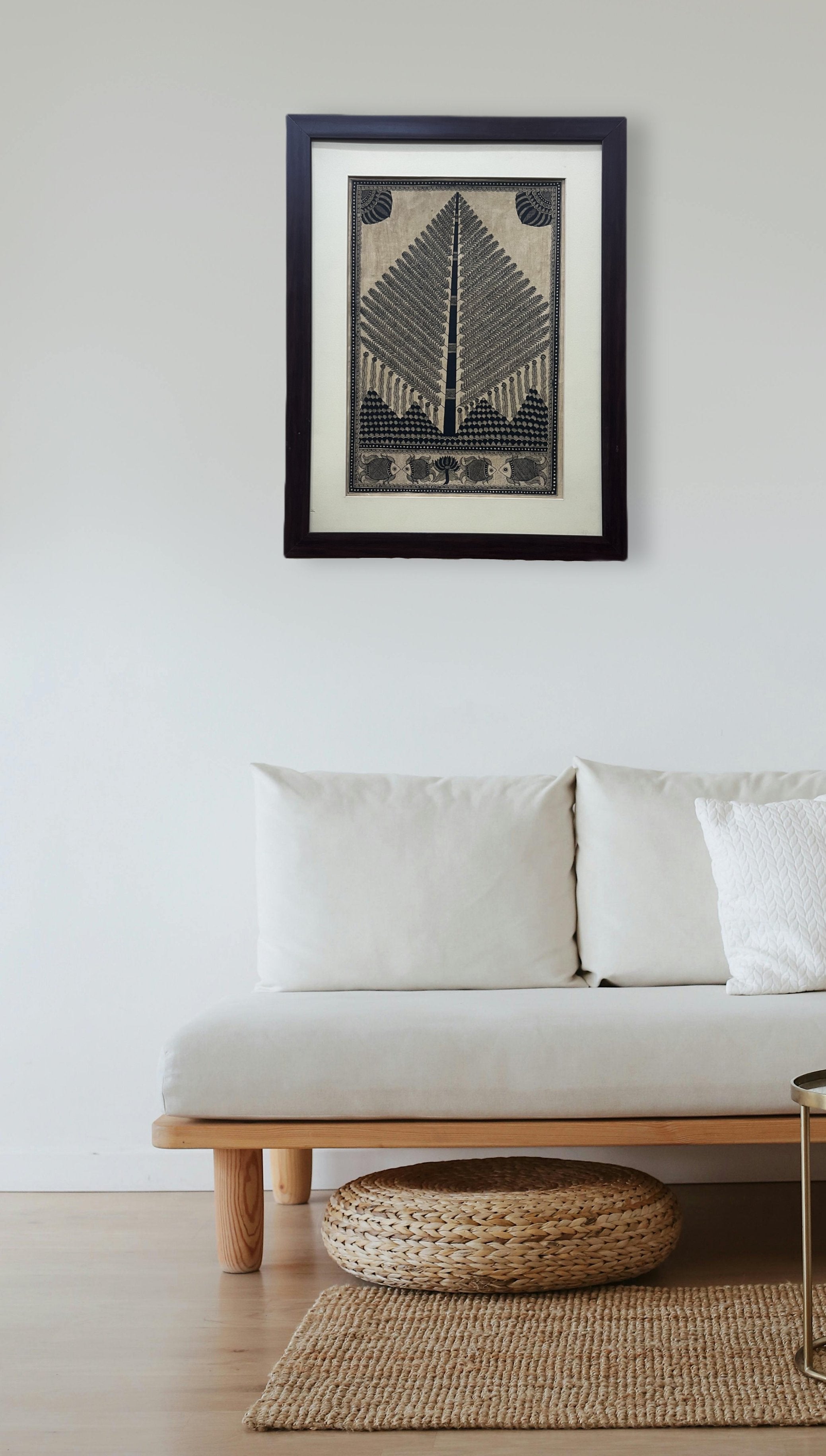 Hand-Painted Madhubani Tree of Life – A Masterpiece of Tradition