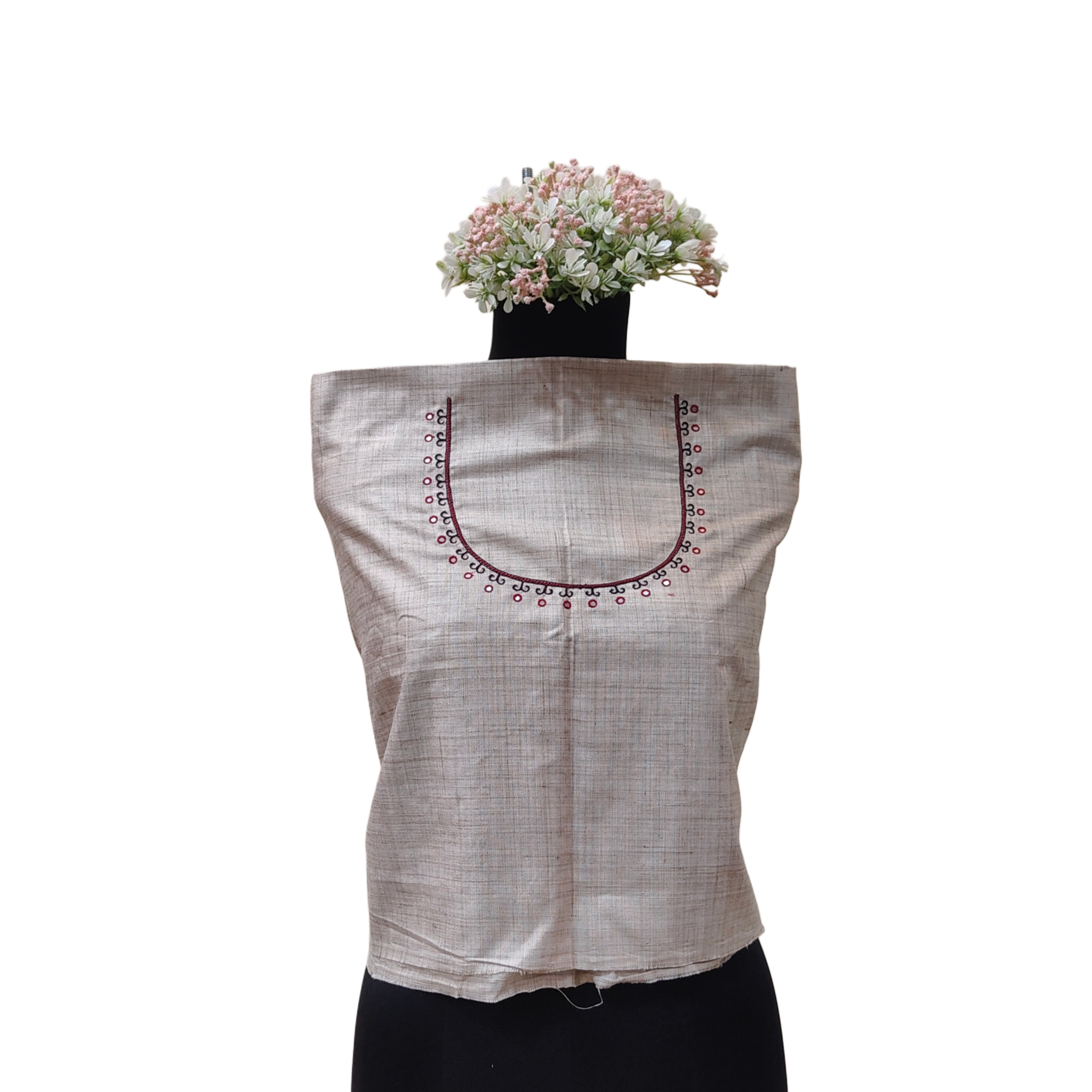 Handpainted Elegance: Madhubani Blouse Piece