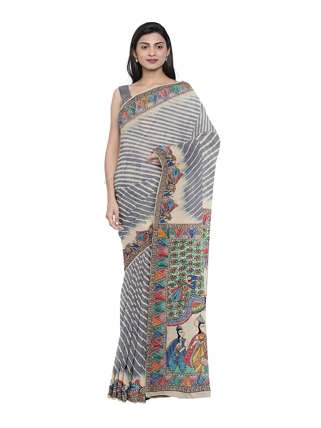 Ram and Sita on Leheriya Saree – A Divine Love Story in Tradition