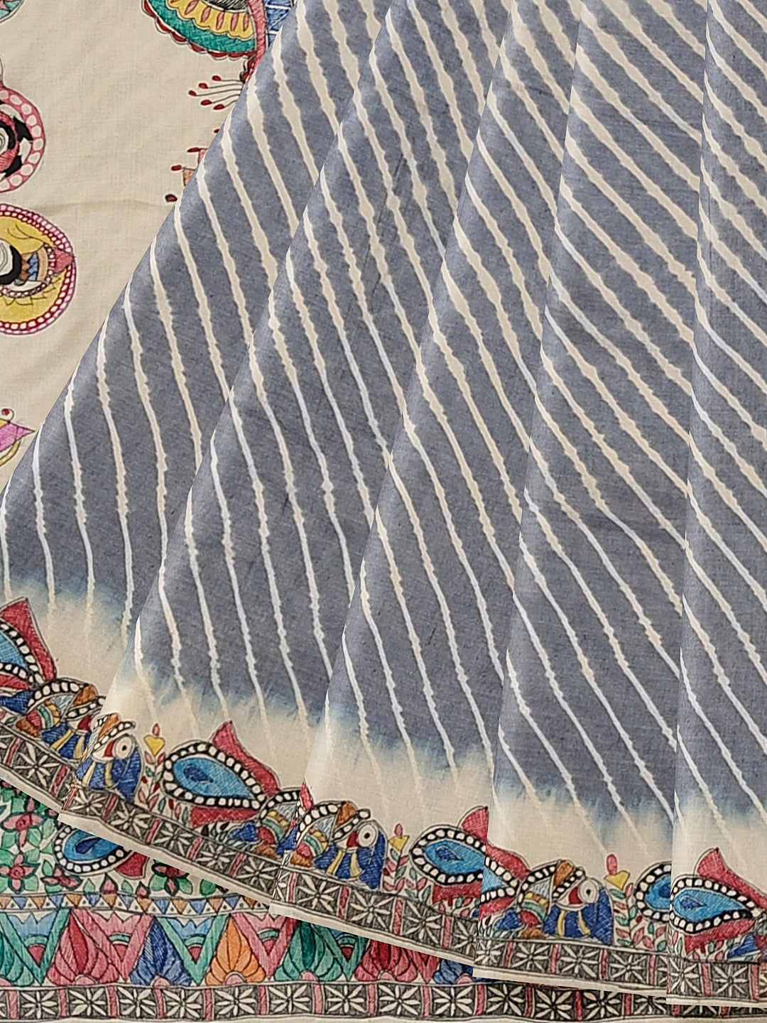 Ram and Sita on Leheriya Saree – A Divine Love Story in Tradition