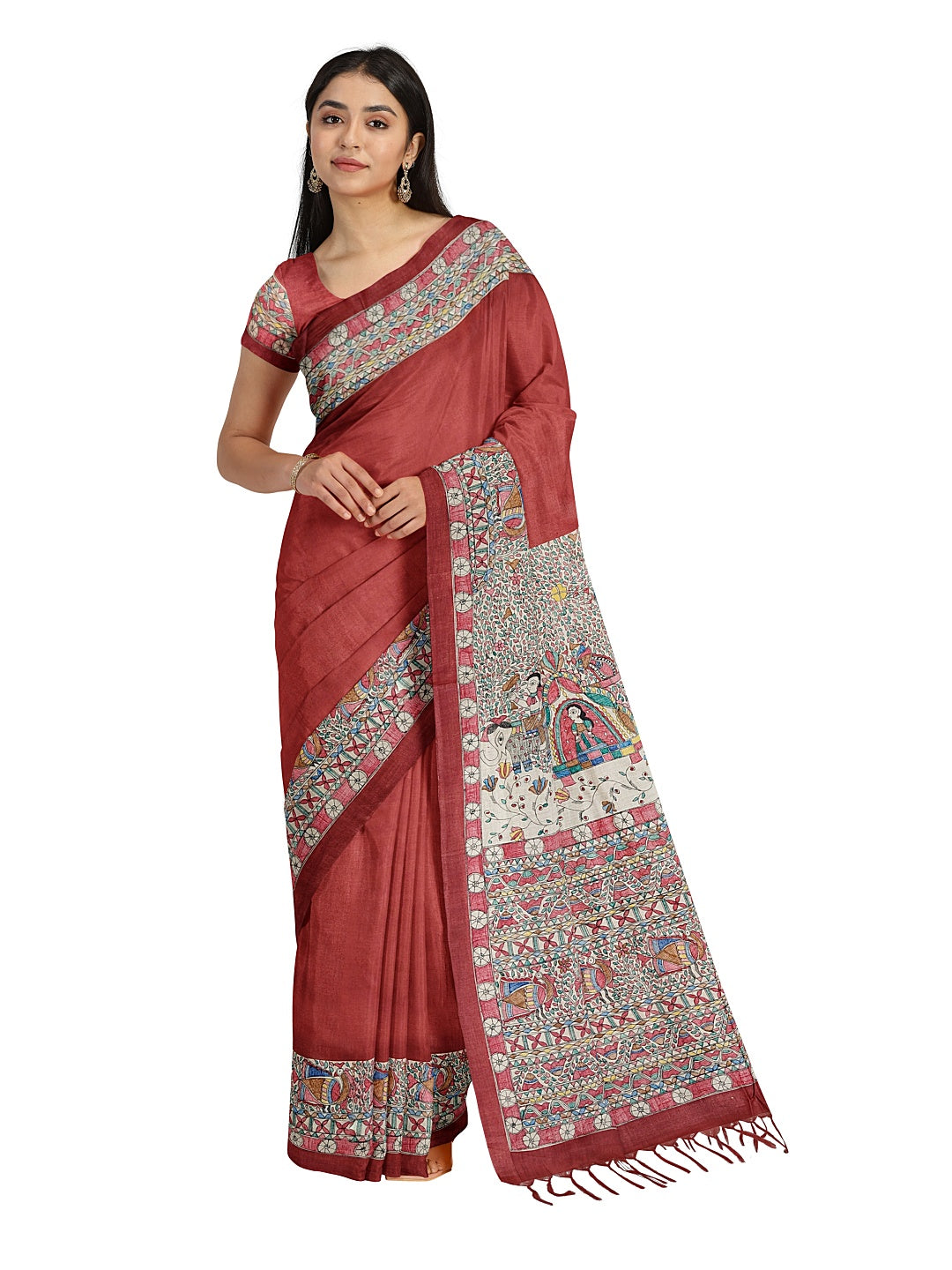 Ram and Sita on Leheriya Saree – A Divine Love Story in Tradition