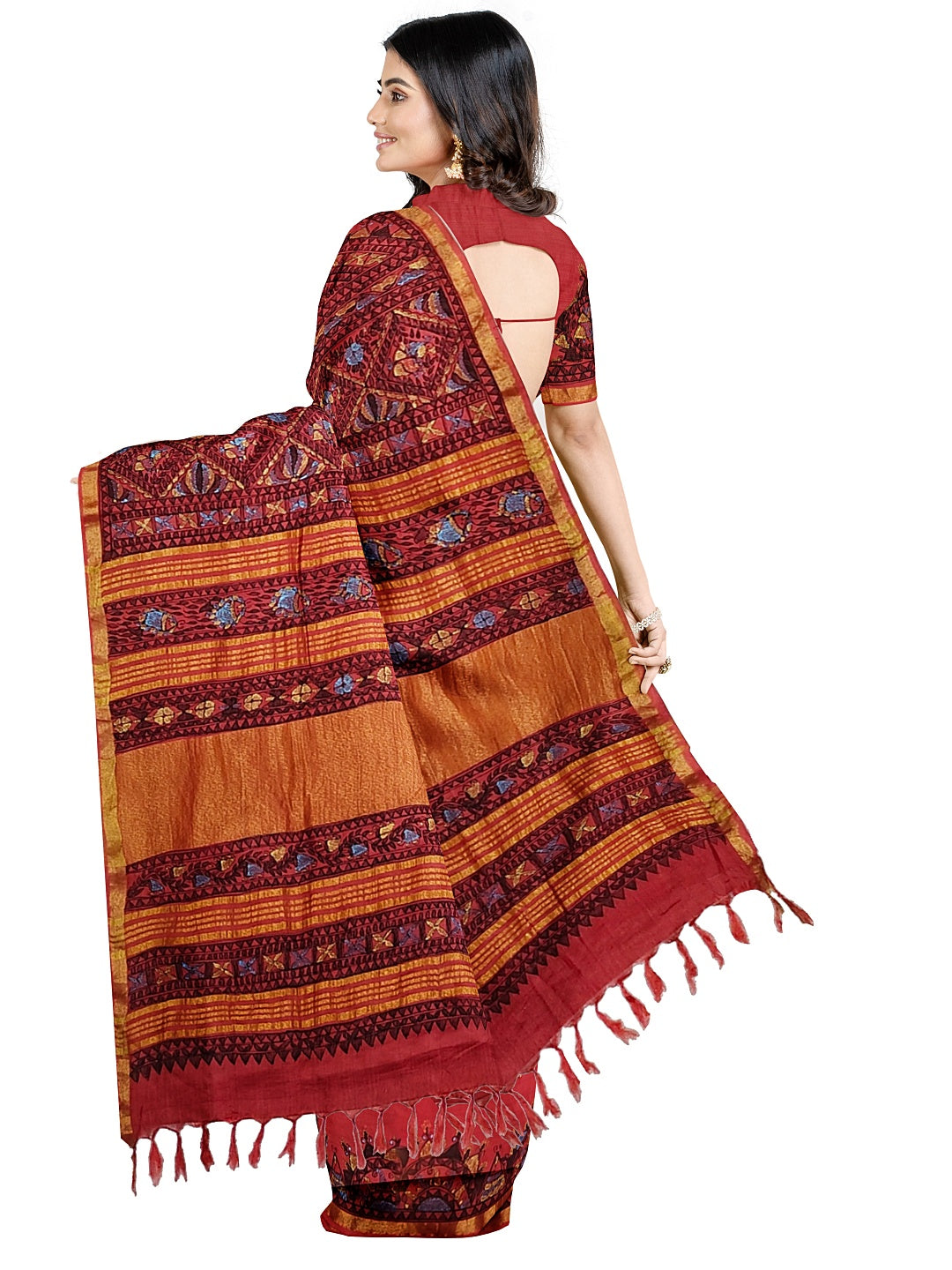 Dancing Doll on Cotton Silk – Grace in Every Move