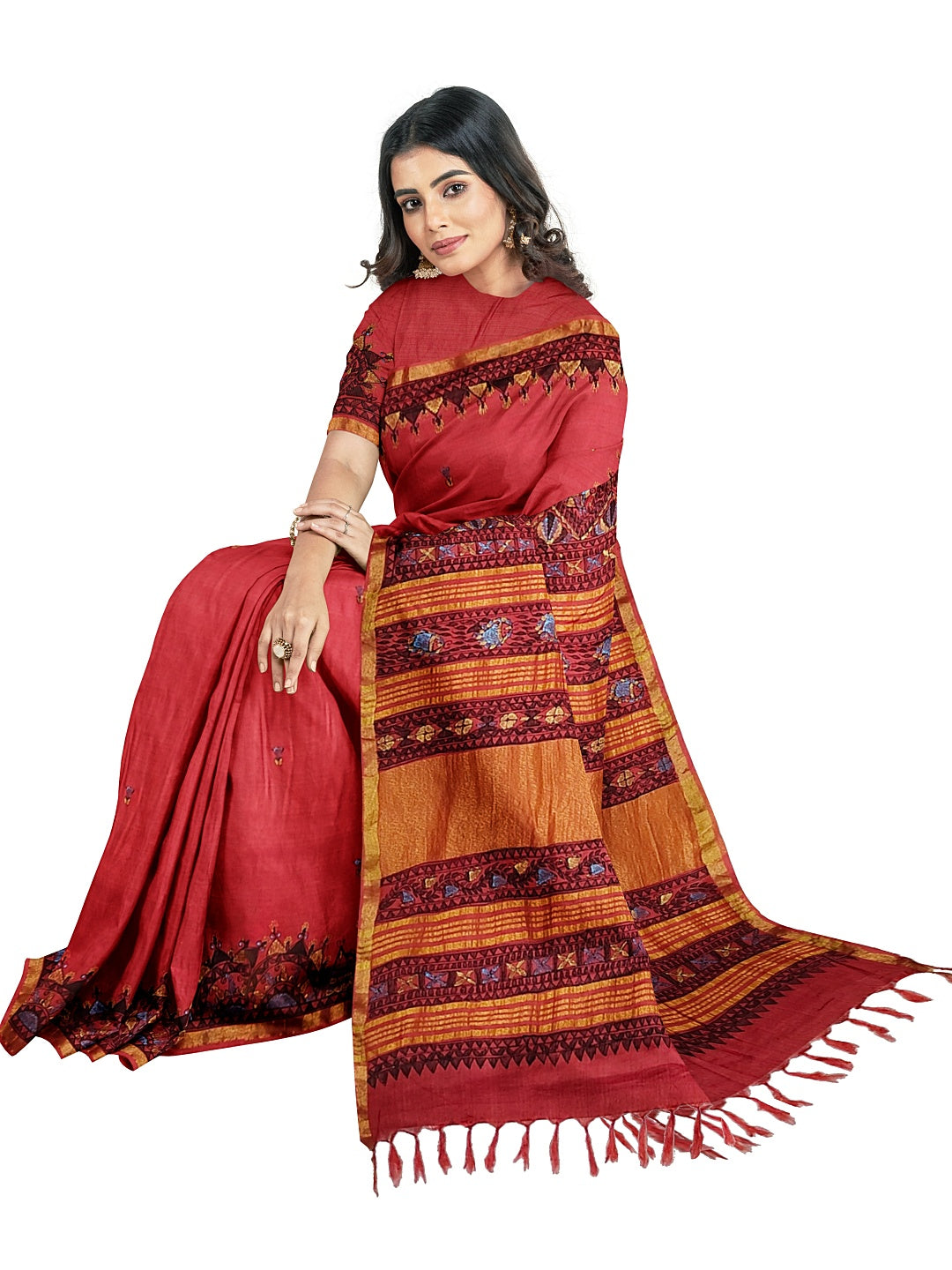 Dancing Doll on Cotton Silk – Grace in Every Move