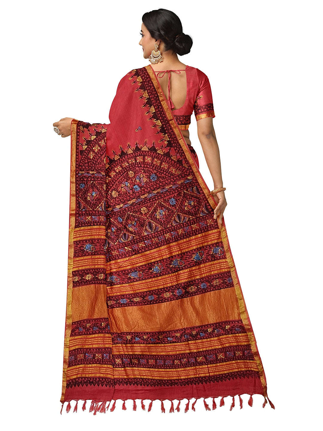 Dancing Doll on Cotton Silk – Grace in Every Move