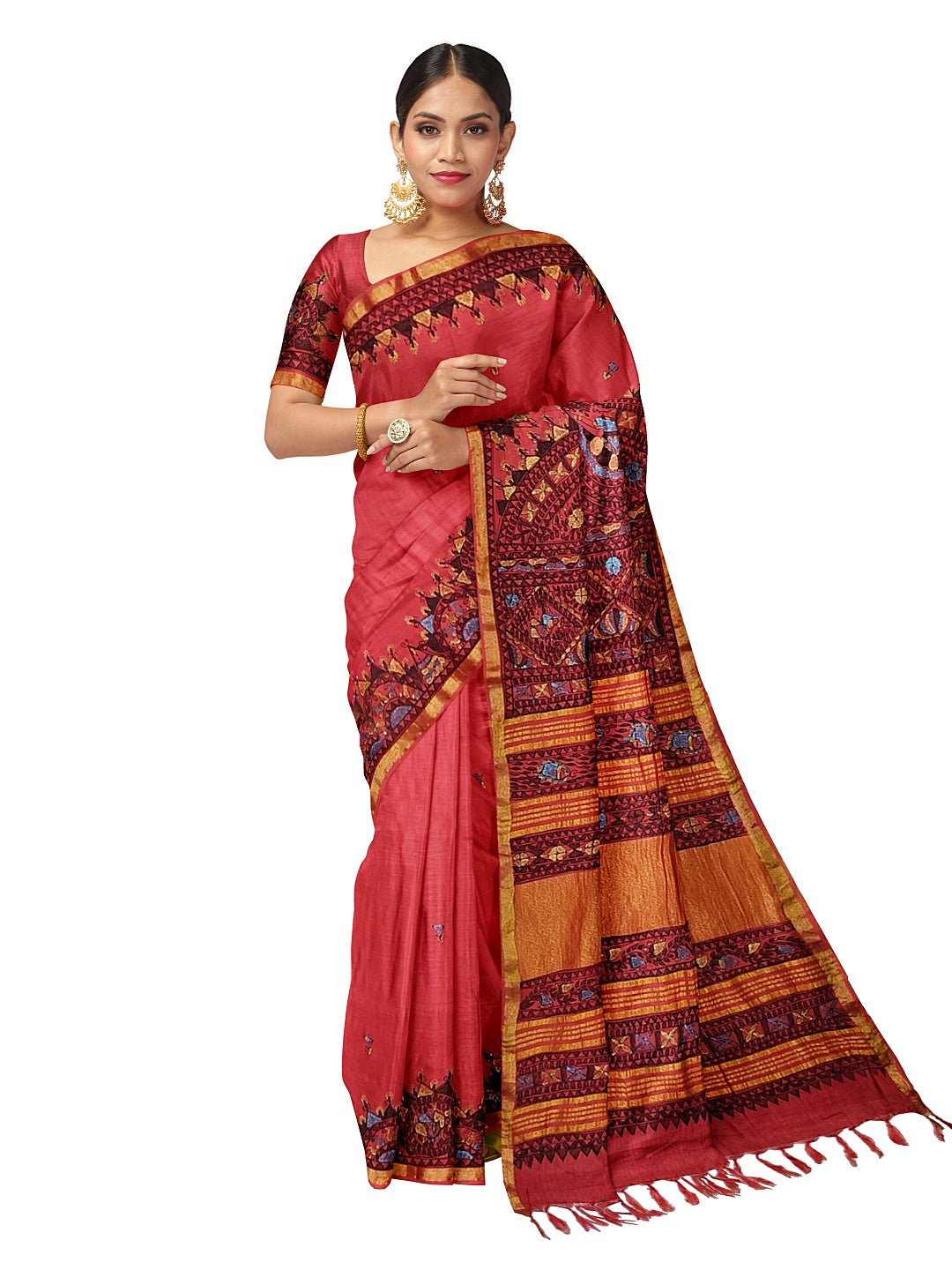 Dancing Doll on Cotton Silk – Grace in Every Move