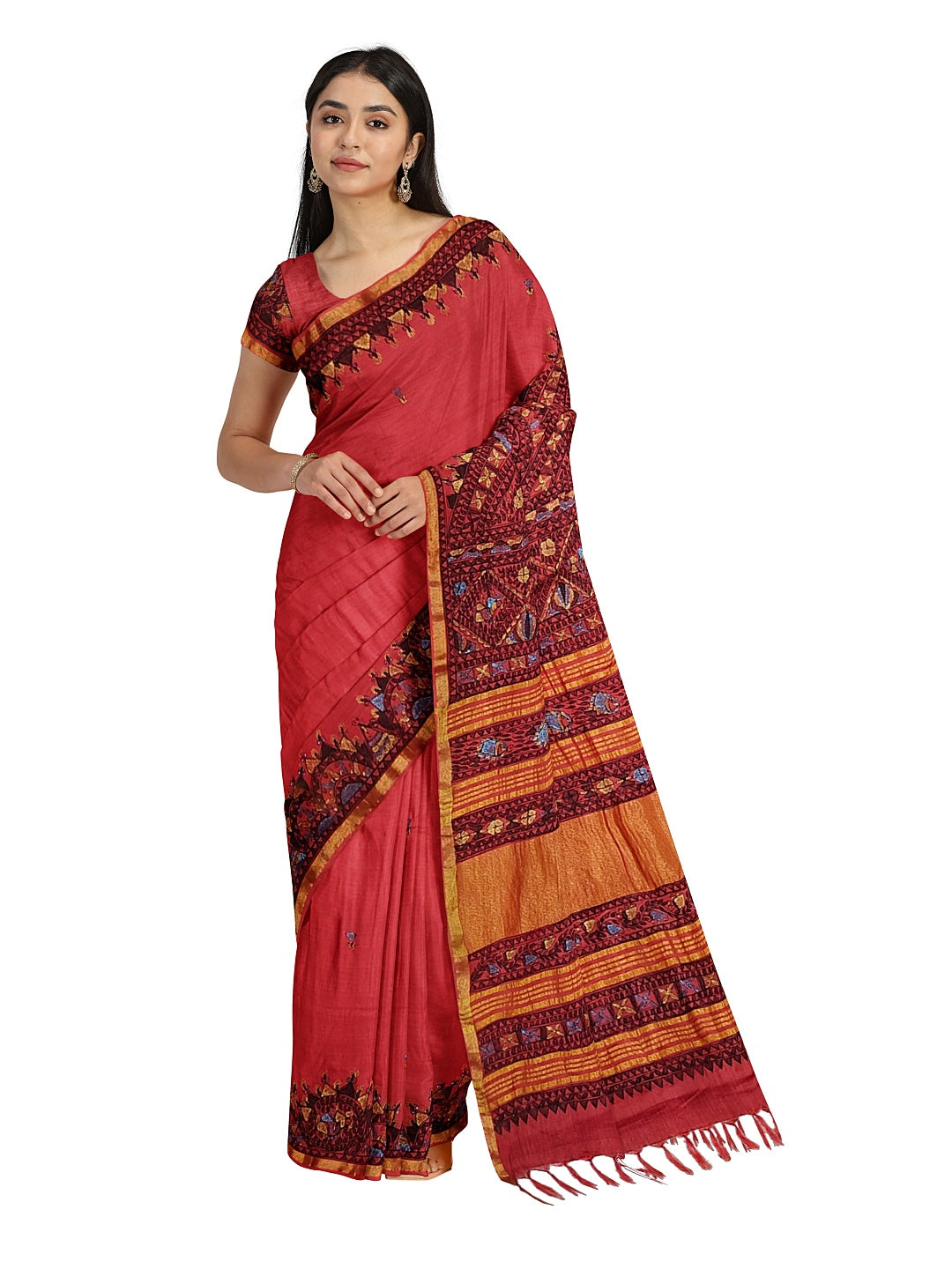 Dancing Doll on Cotton Silk – Grace in Every Move